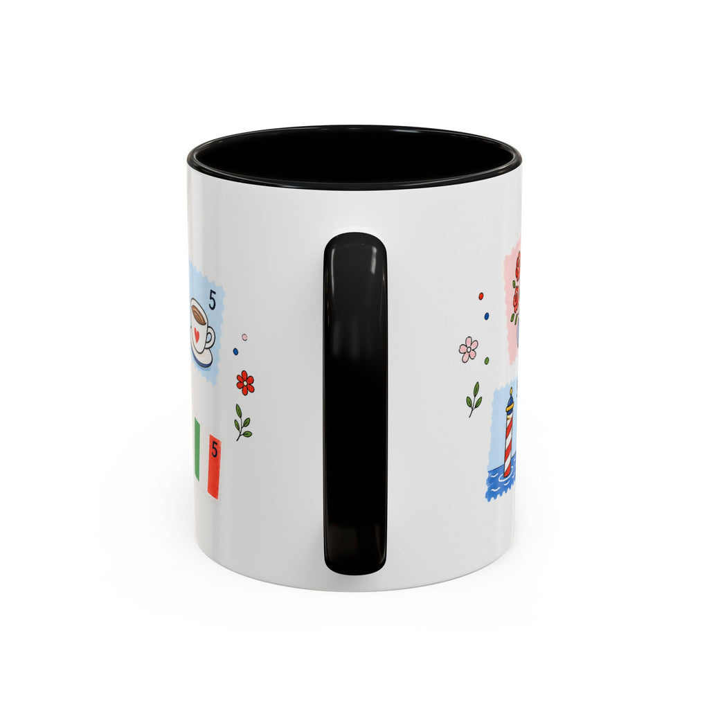 Venice Coffee Mug | Postage Stamp Collage Mug | Travel Souvenir Accent Cup 11oz 15oz