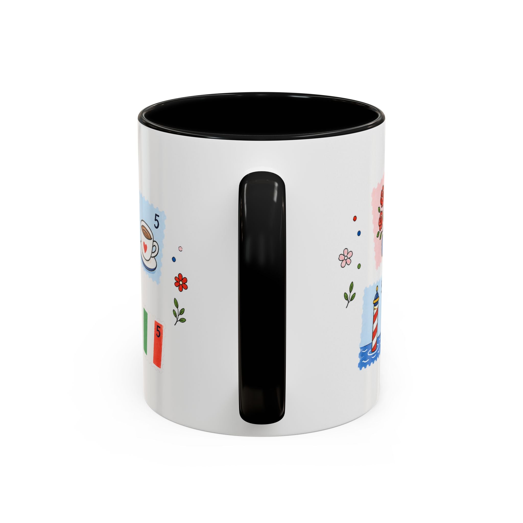 Venice Coffee Mug | Postage Stamp Collage Mug | Travel Souvenir Accent Cup 11oz 15oz