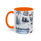 Great White North Coffee Mug | Canadian Pride Gift | Accent Color Ceramic 11oz 15oz