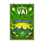 Brazil Soccer Poster | Rally Fan Art Print | 2026 Soccer Wall Decor