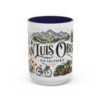 San Luis Obispo Coffee Mug | United States Travel Souvenir | Vintage Illustrated City Gift | 11 oz 15 oz Accent Mug