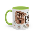 Petra Coffee Mug | Travel Destination Souvenir Gift | Accent Color Ceramic 11oz 15oz