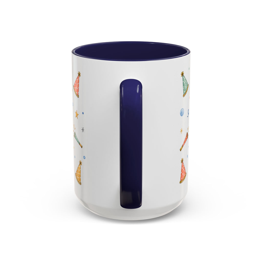 New Year Midnight Mug | Candle Firework Watercolor Party Gift | Accent Cup 11oz 15oz