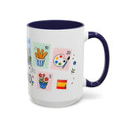 Madrid Coffee Mug | Postage Stamp Collage Mug | Travel Souvenir Accent Cup 11oz 15oz