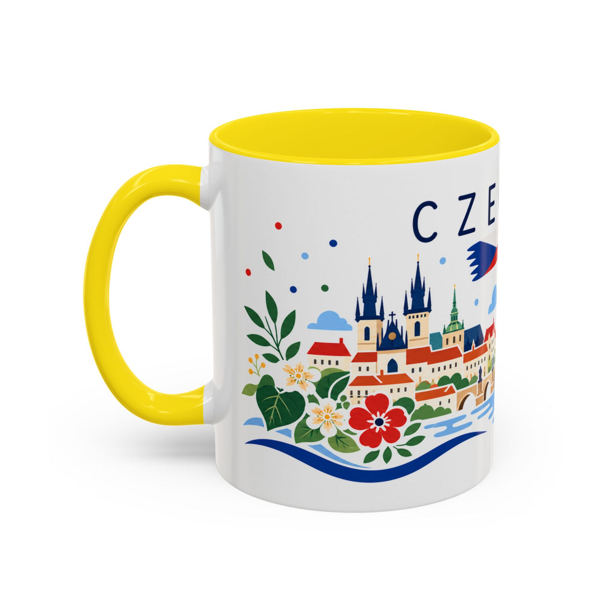 Czechia Coffee Mug | Travel Souvenir Accent Mug | Country Gift Ceramic Cup 11oz 15oz
