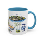 Helsinki Illustrated Travel Mug | City Souvenir Accent Coffee Mug | 11oz 15oz Ceramic Cup