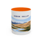 Kobuk Valley National Park Coffee Mug | Solid Color Block Park Souvenir | 11oz 15oz Accent Mug