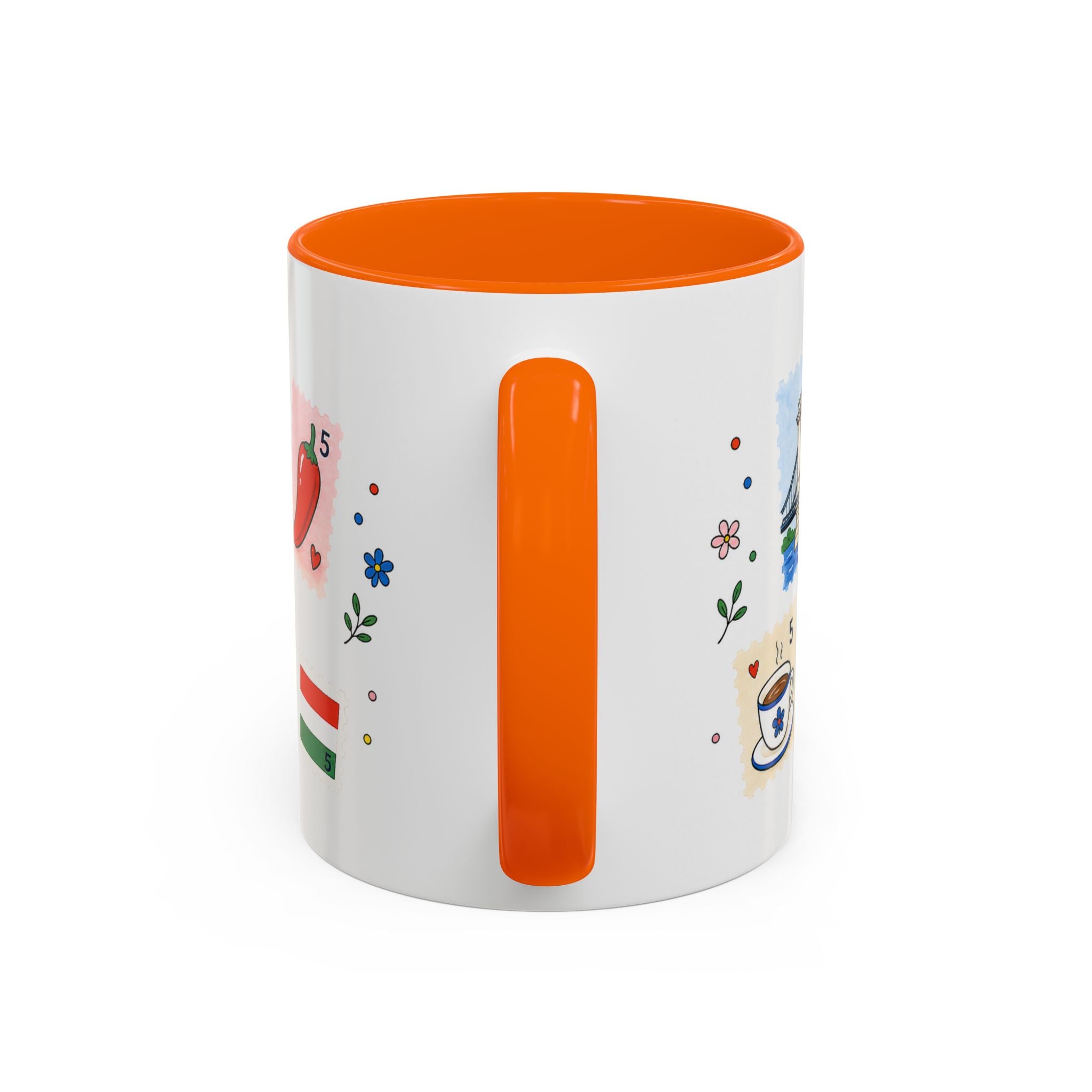 Budapest Coffee Mug | Postage Stamp Collage Mug | Travel Souvenir Accent Cup 11oz 15oz