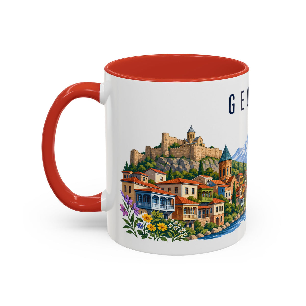 Georgia Country Coffee Mug | Travel Souvenir Accent Mug | Country Gift Ceramic Cup 11oz 15oz