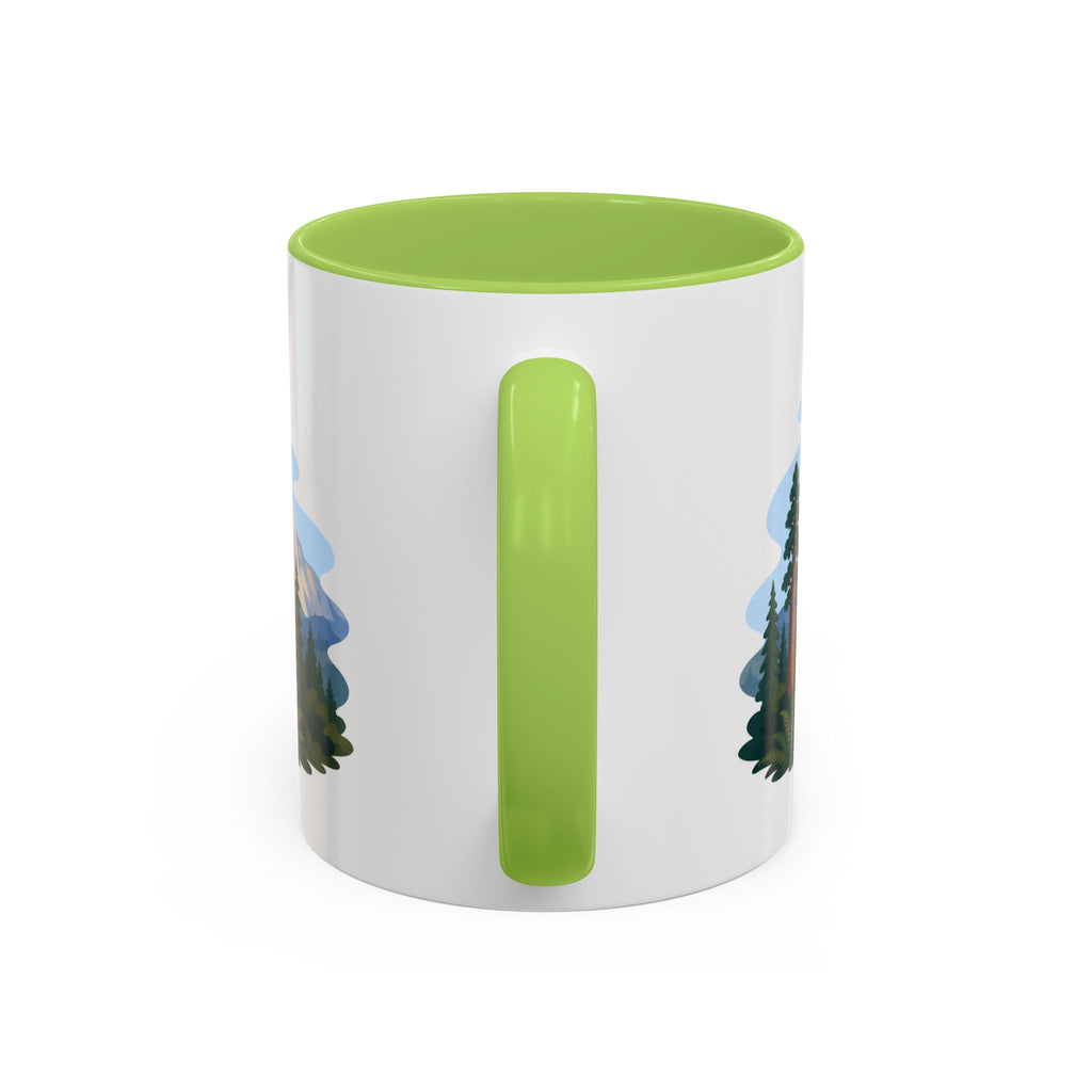 Sequoia National Park Coffee Mug | Solid Color Block Park Souvenir | 11oz 15oz Accent Mug