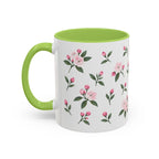 Connecticut Mountain Laurel Mug, State Flower Floral Coffee Cup, 11oz Botanical Gift
