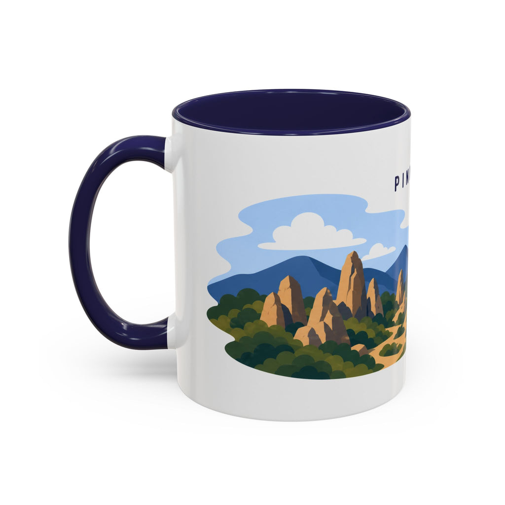 Pinnacles National Park Coffee Mug | Solid Color Block Park Souvenir | 11oz 15oz Accent Mug