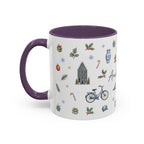 Amsterdam Christmas Watercolor Mug | Festive City Souvenir Coffee Cup