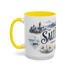 Salt Lake City Coffee Mug | United States Travel Souvenir | Vintage Illustrated City Gift | 11 oz 15 oz Accent Mug