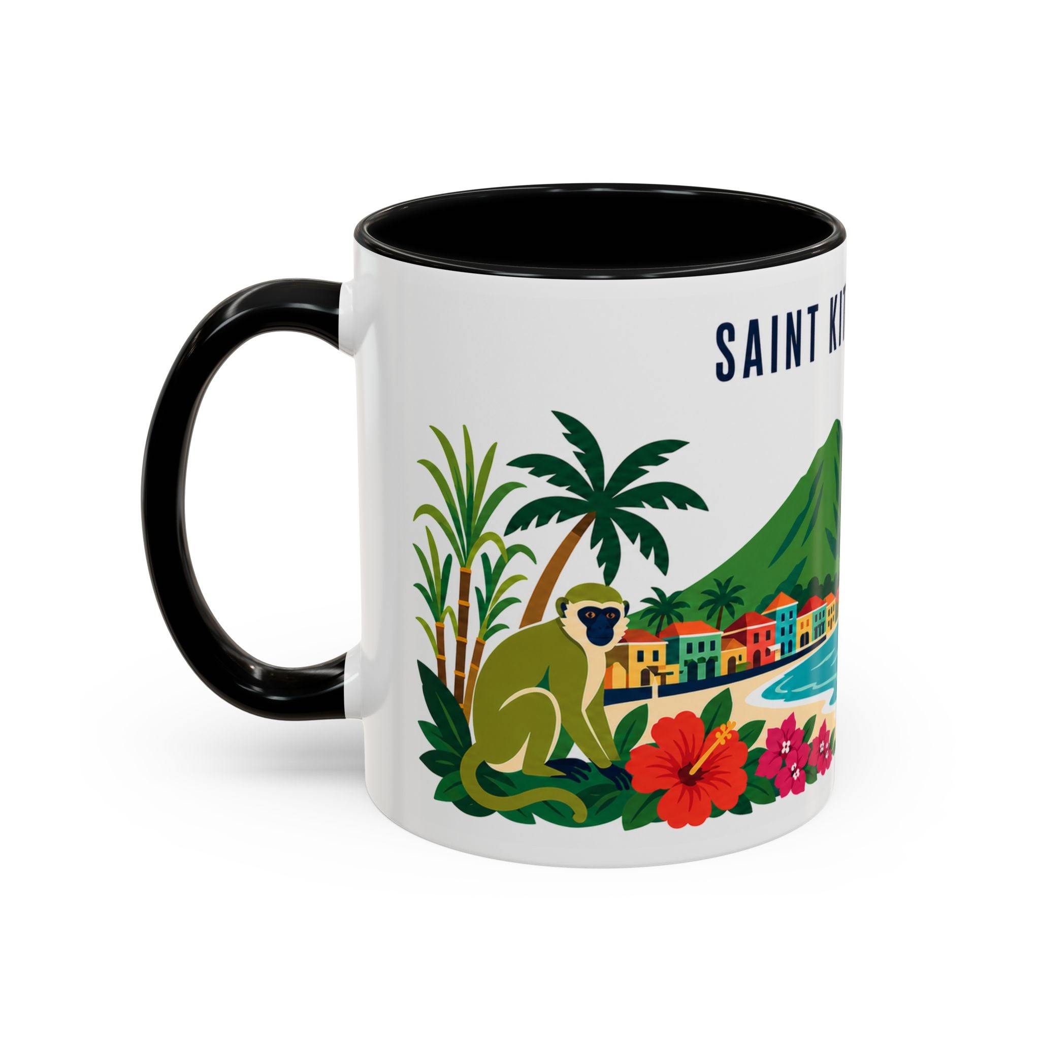 Saint Kitts and Nevis Coffee Mug | Travel Souvenir Accent Mug | Country Gift Ceramic Cup 11oz 15oz