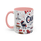 Canada Day Coffee Mug | Canadian Pride Gift | Accent Color Ceramic 11oz 15oz