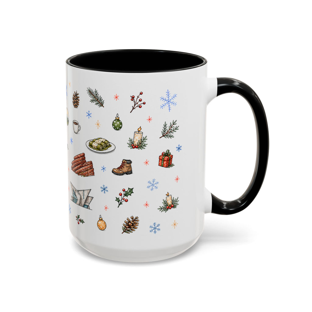 Denver Christmas Mug | Watercolor City Souvenir, Holiday Travel Gift (11oz/15oz)