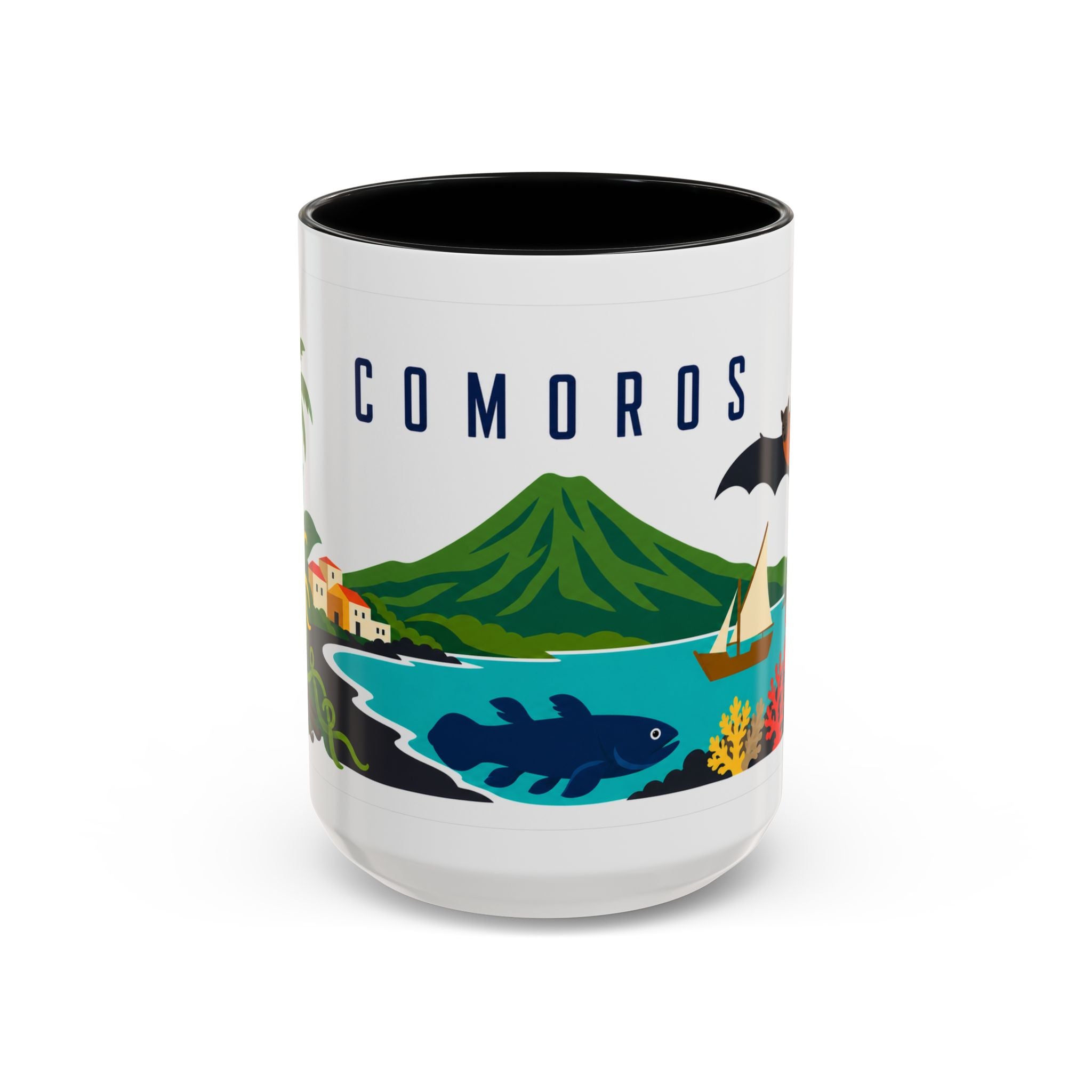Comoros Coffee Mug | Travel Souvenir Accent Mug | Country Gift Ceramic Cup 11oz 15oz