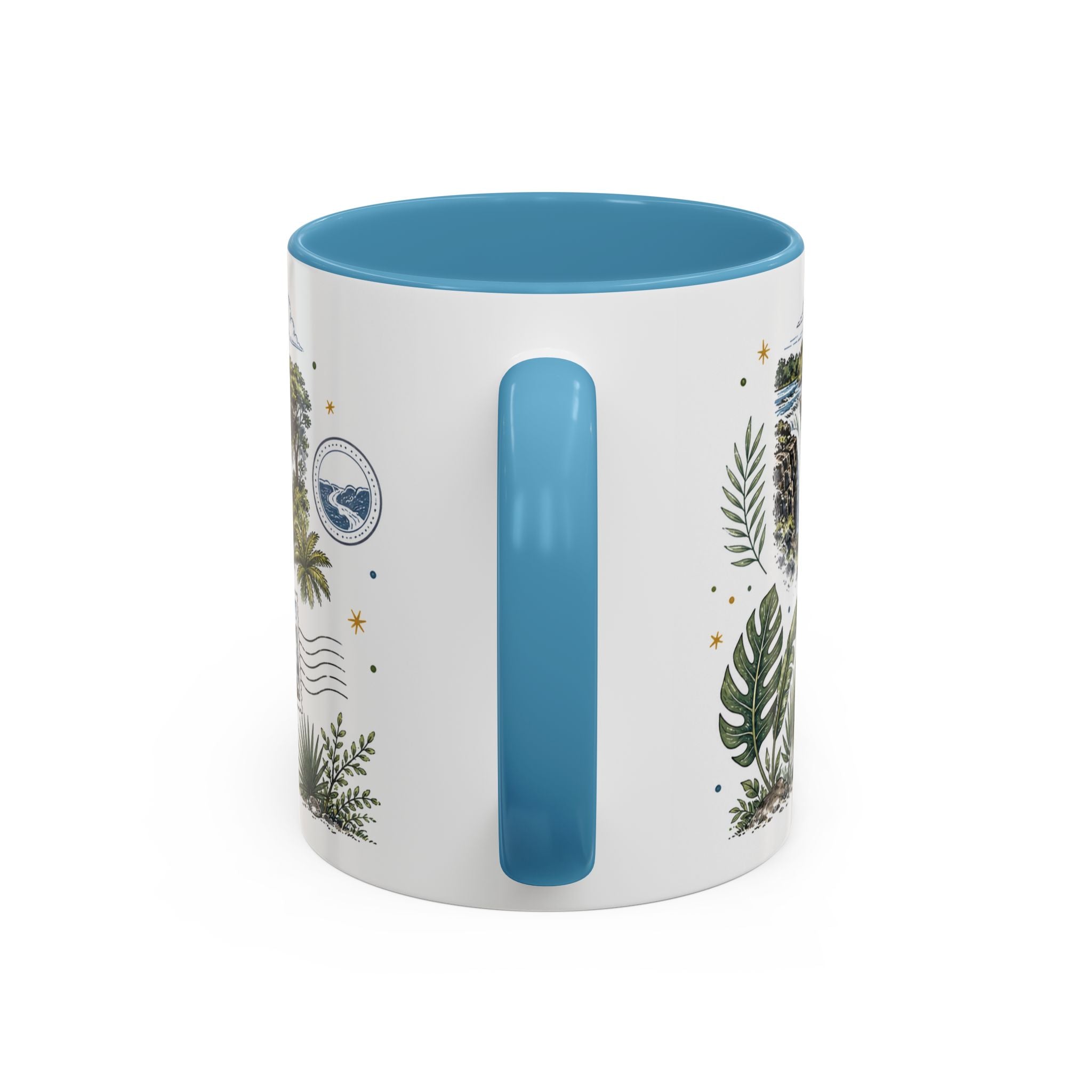 Victoria Falls Coffee Mug | Travel Destination Souvenir Gift | Accent Color Ceramic 11oz 15oz
