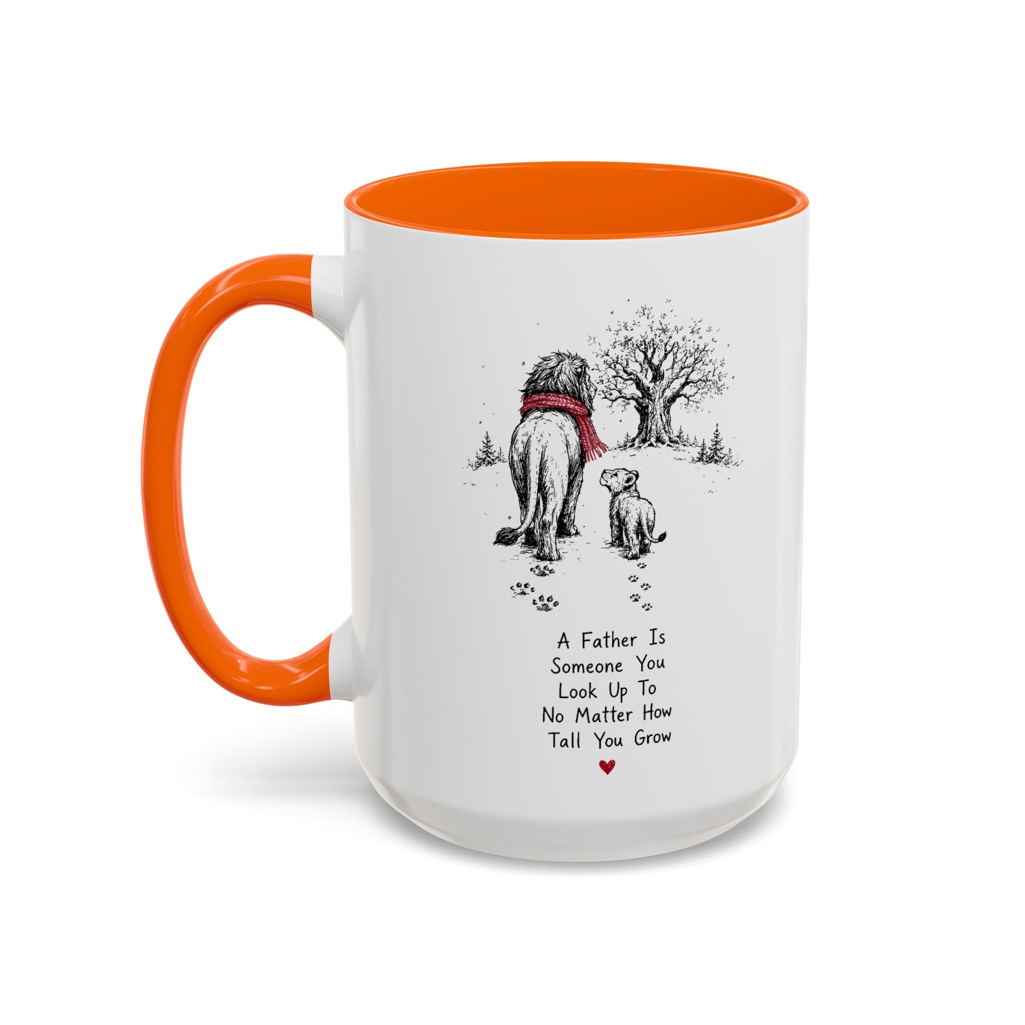 King Lion Dad Coffee Mug | Father's Day Pride Accent Ceramic (11oz 15oz)