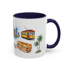 Tampa Illustrated Travel Mug | City Souvenir Accent Coffee Mug | 11oz 15oz Ceramic Cup