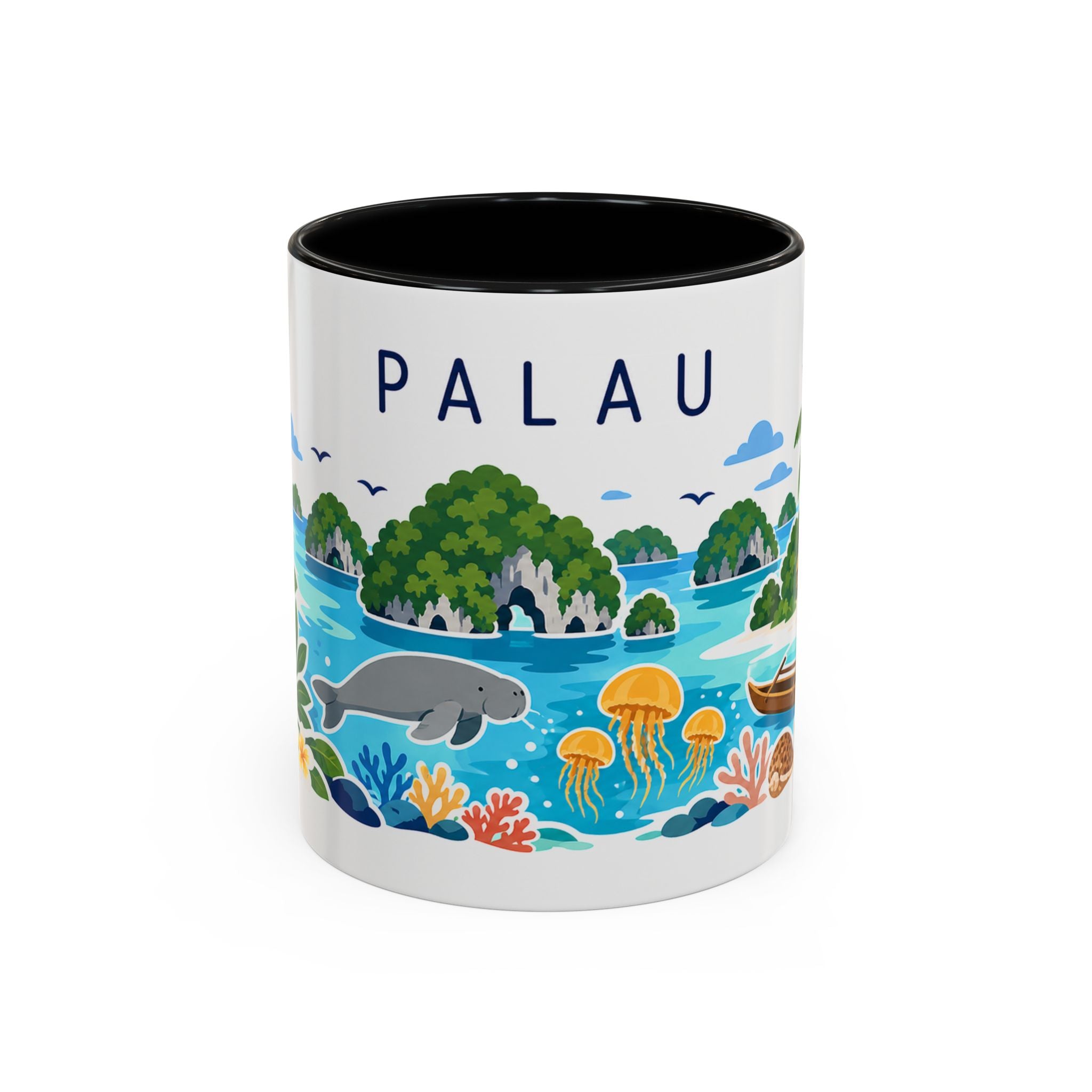 Palau Coffee Mug | Travel Souvenir Accent Mug | Country Gift Ceramic Cup 11oz 15oz