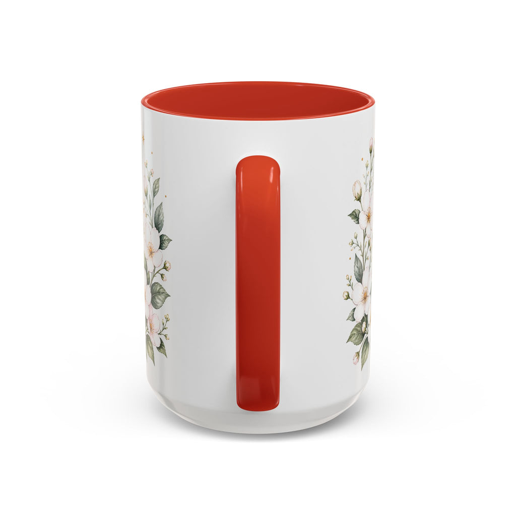 Massachusetts State Map Mug | Coastal Scene, Botanical Accents (11oz, 15oz)