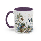 Maine State Mug | Moving Away, Long Distance Friendship Gift | 11oz 15oz Accent Mug
