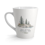 Isle Royale National Park Latte Mug | Pastel Watercolor Nature Coffee Cup | 12 oz Travel Souvenir Gift