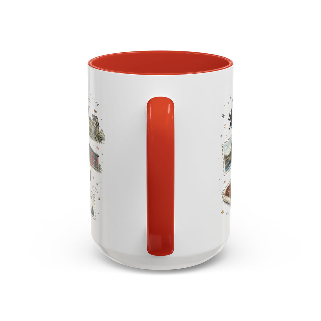 Berlin Coffee Mug | Germany Souvenir Travel Gift | Accent Color Ceramic 11oz 15oz