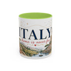 Italy Home Country Mug | Moving Away Gift | Long Distance Friendship | 11 oz 15 oz Accent Mug