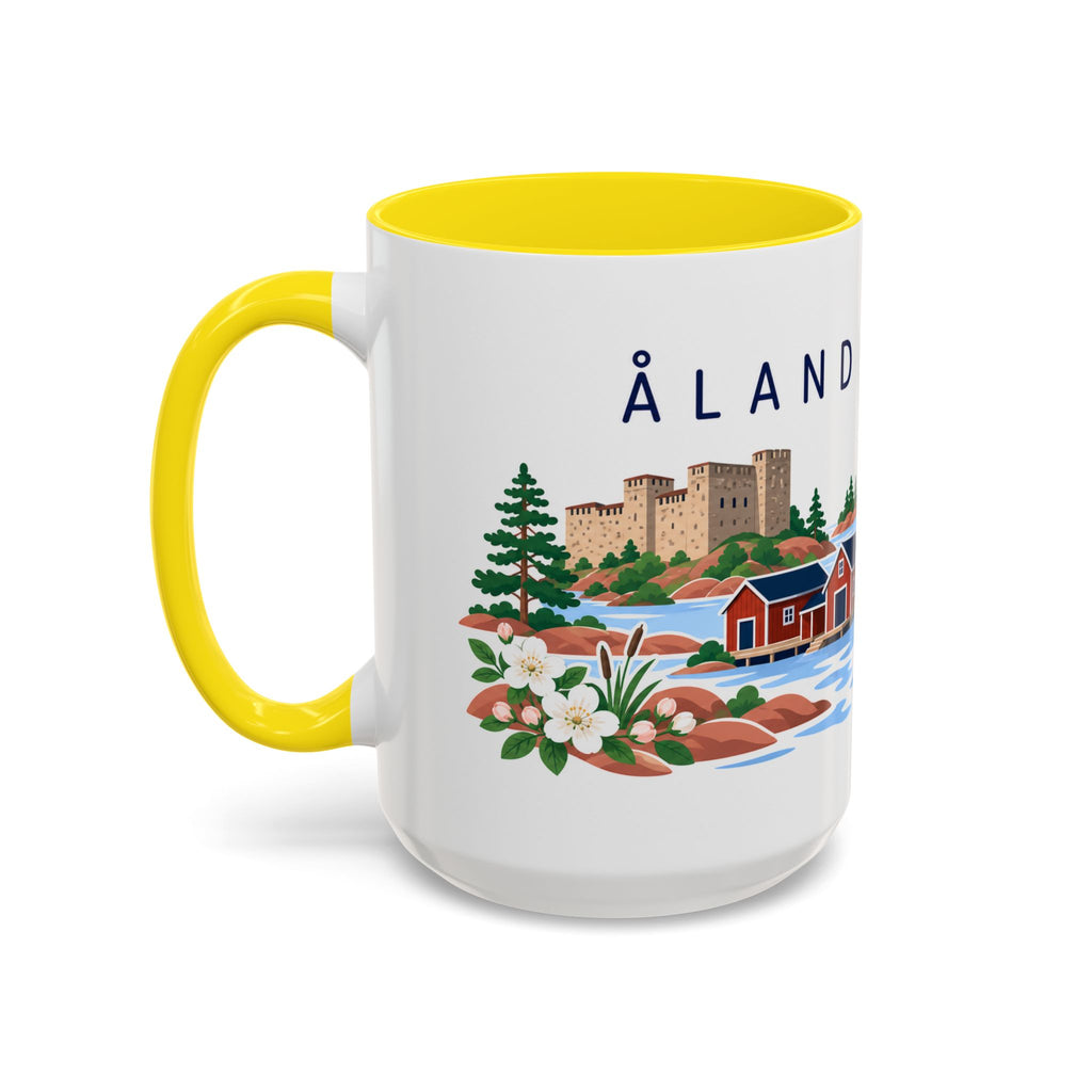 Åland Islands Coffee Mug | Travel Souvenir Accent Mug | Country Gift Ceramic Cup 11oz 15oz