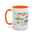 Great Sand Dunes National Park Coffee Mug | Colorado Desert Mountain Dunes Gift | Accent Color Ceramic 11oz 15oz