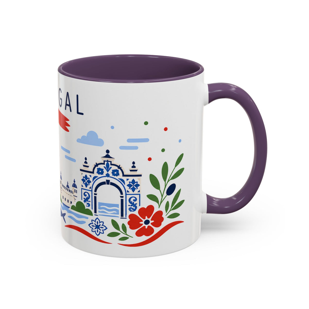 Portugal Coffee Mug | Travel Souvenir Accent Mug | Country Gift Ceramic Cup 11oz 15oz