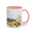 Ukraine Coffee Mug | Travel Souvenir Accent Mug | Place Gift Ceramic Cup 11oz 15oz