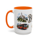 Bogota Coffee Mug | Colombia Travel Souvenir | Vintage Illustrated City Gift | 11 oz 15 oz Accent Mug