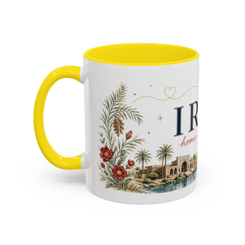 Iraq Home Country Mug | Moving Away Gift | Long Distance Friendship | 11 oz 15 oz Accent Mug
