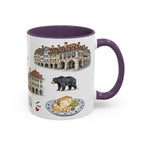 Bern Illustrated Travel Mug | City Souvenir Accent Coffee Mug | 11oz 15oz Ceramic Cup