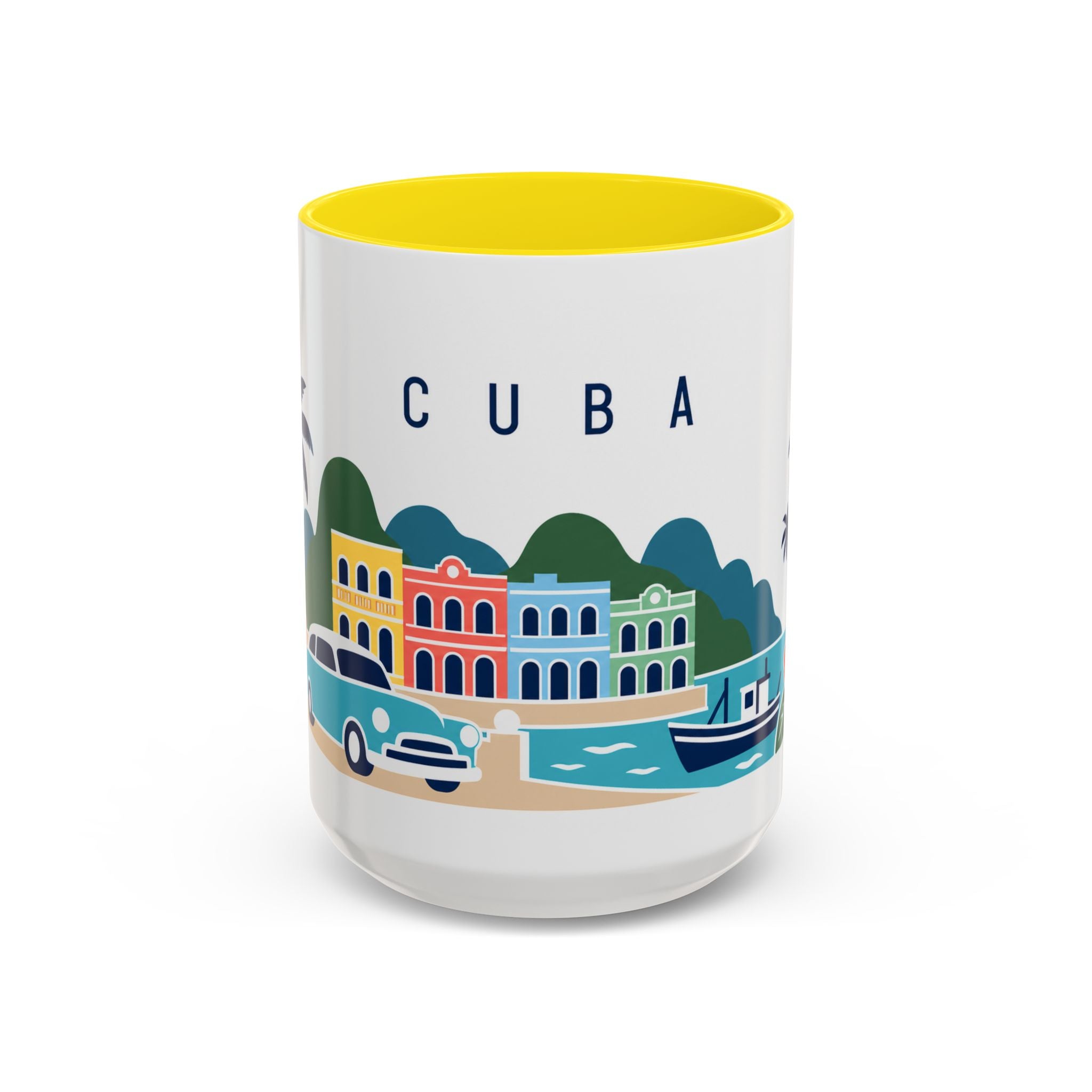 Cuba-Inspired Coffee Mug | US Produced & Fulfilled | Travel Souvenir Accent Mug | Ceramic Cup 11oz 15oz