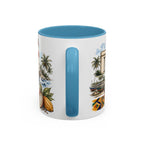 Accra Coffee Mug | Ghana Travel Souvenir | Vintage Illustrated City Gift | 11 oz 15 oz Accent Mug