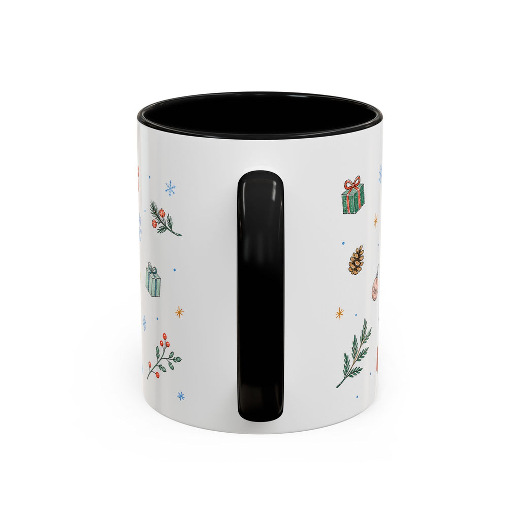 Rocky Mountain National Park Christmas Mug | Watercolor Travel Souvenir | Holiday Gift | Accent Ceramic Coffee Cup 11oz 15oz