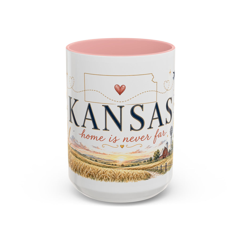 Kansas Home State Mug | Sunflower Prairie Landscape Coffee Cup