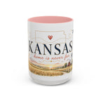 Kansas Home State Mug | Sunflower Prairie Landscape Coffee Cup