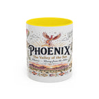 Phoenix Coffee Mug | Arizona Souvenir City Gift | Accent Color Ceramic 11oz 15oz