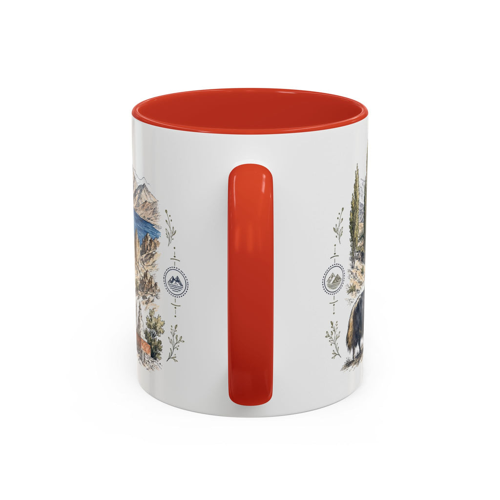 Ladakh Mug, India Travel Souvenir, Bucket List Gift, Accent Ceramic Coffee Mug 11oz 15oz