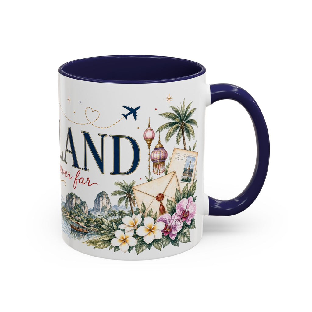 Thailand Home Country Mug | Moving Away Gift | Long Distance Friendship | 11 oz 15 oz Accent Mug