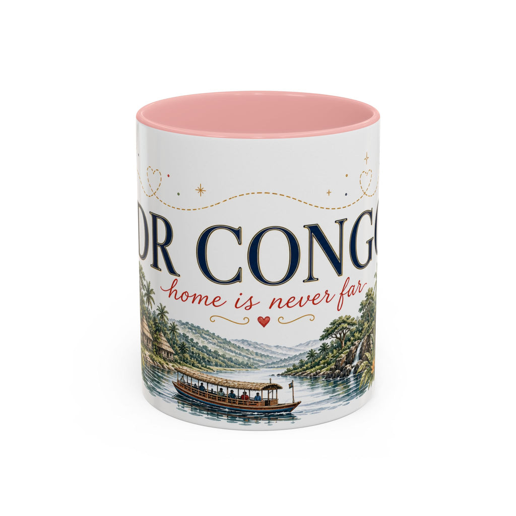 DR Congo Home Country Mug | Moving Away Gift | Long Distance Friendship | 11 oz 15 oz Accent Mug