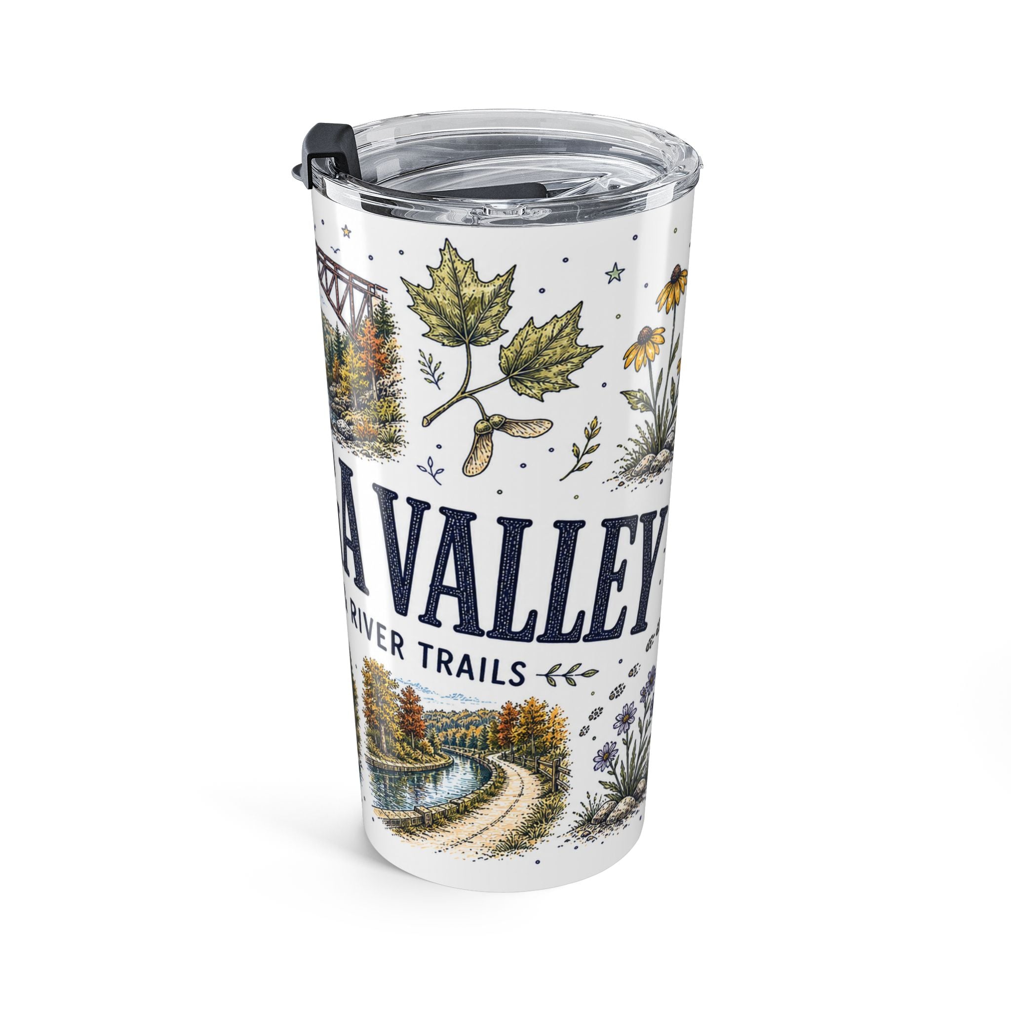 Cuyahoga Valley National Park 20oz Tumbler | Ohio River Valley Waterfall Gift | Insulated Stainless Steel Travel Cup