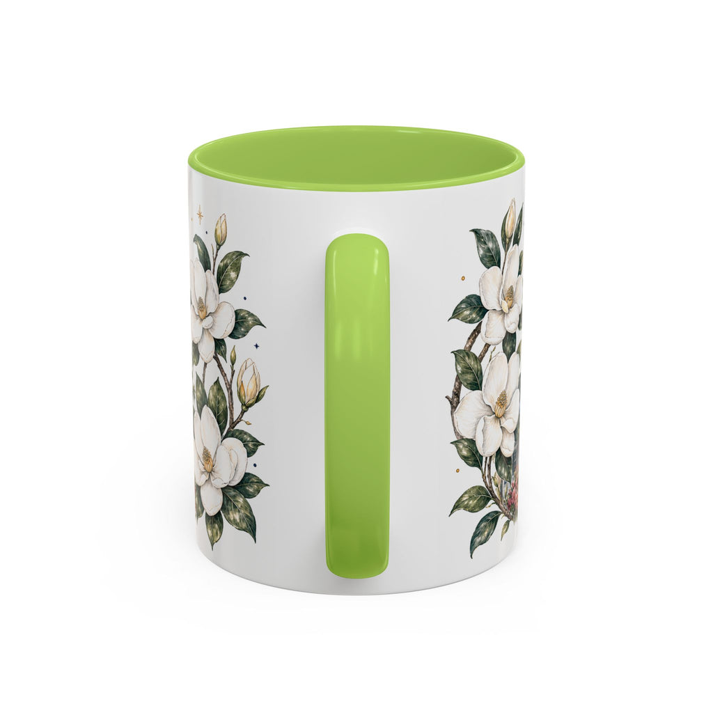 Mississippi State Map Mug | Moving Away, Homesick Gift | Botanical Accent Coffee Cup