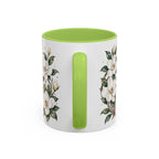 Mississippi State Map Mug | Moving Away, Homesick Gift | Botanical Accent Coffee Cup